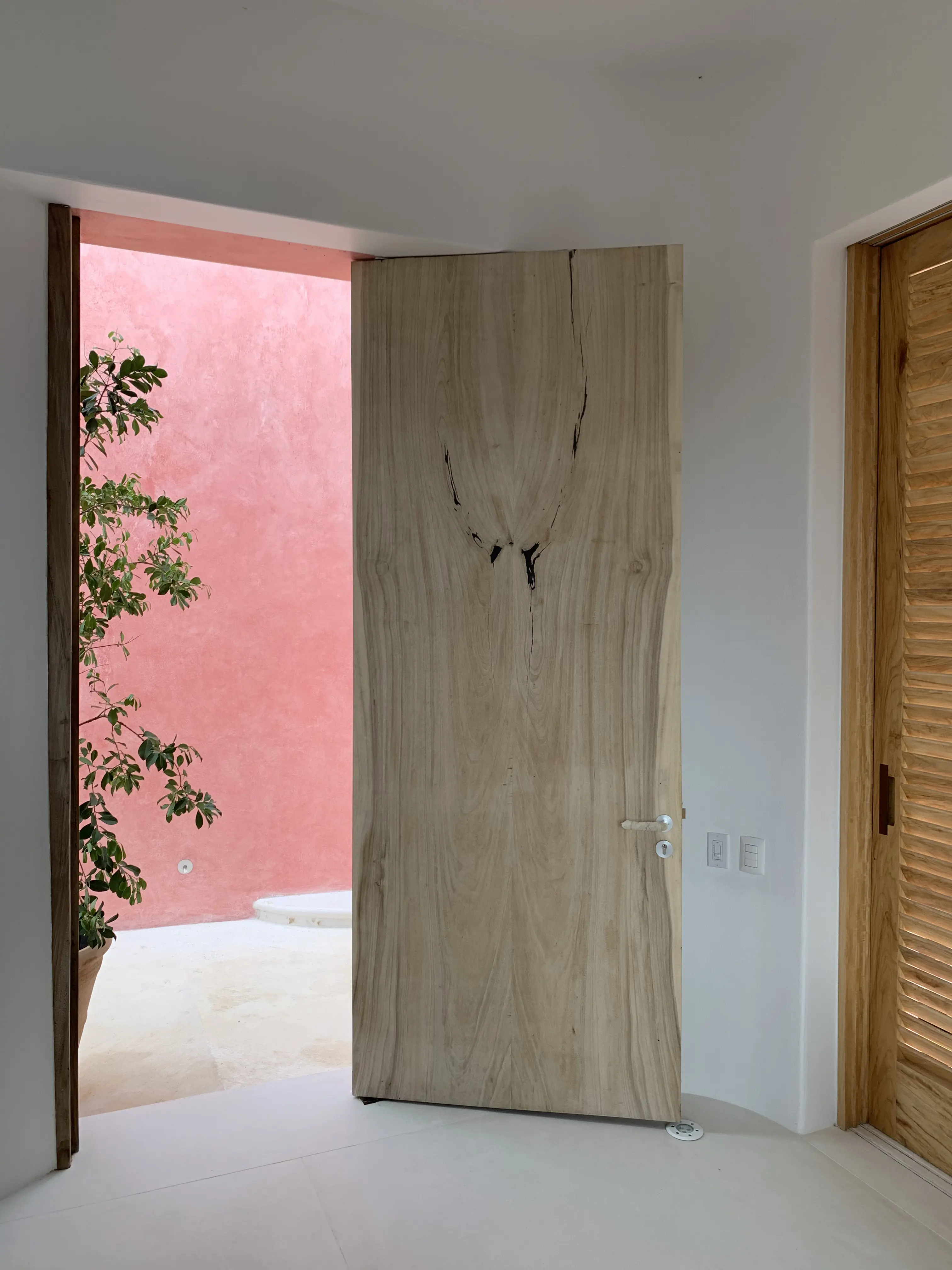 Puerta de madera a medida